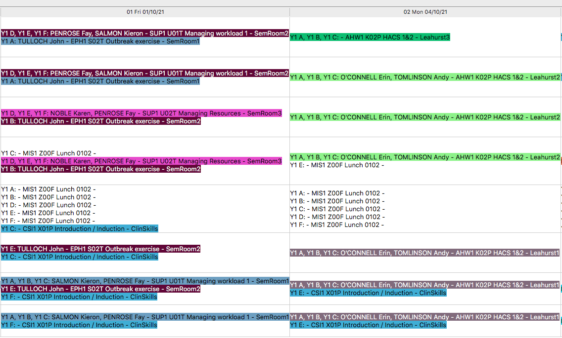 Timetable-squashed